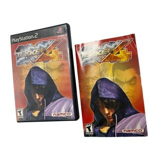 Tekken 4 Sony PlayStation 2 PS2 Namco Fighting Game with Manual case